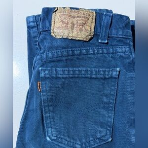 Vintage Levi’s Jeans Youth Size 10 Orange Tab Light Wash Straight Leg Button